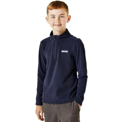 Abbildung von Regatta Kinder Fleece, Hot Shot II, leicht, halber Reißverschluss, Marineblau/Marineblau, 1516 Jahre