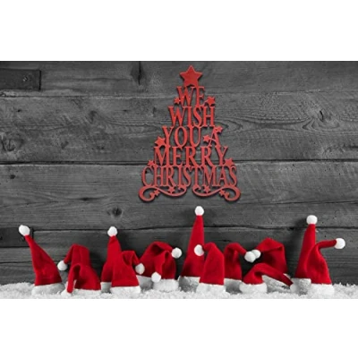 Abbildung von tuning art WD03 Weihnachts Schild Weihnachtsdekoration Deko Metallschild Stahl Massiv Innen und Außenbereich Rot