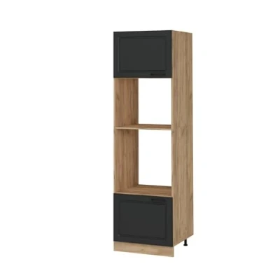Abbildung von Vicco Mikrowellenumbauschrank R Line, Anthrazit Landhaus, 60 cm