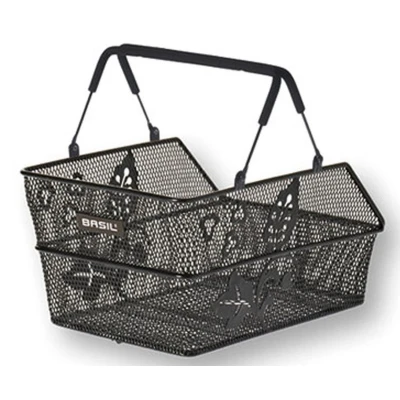 Abbildung von Fahrradkorb Für Hinten Basil Cento S Flower Multi 36 X 26 18 Cm Schwarz