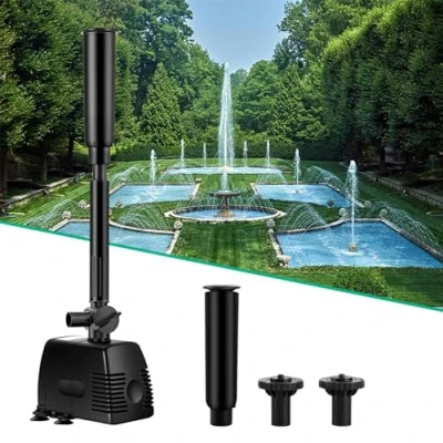 Abbildung von Forever Speed Springbrunnenpumpe Wasserspielpumpe Teichpumpe Fontäne Wasserpumpe Gartenpumpe Bachlaufpumpe 1000L/h