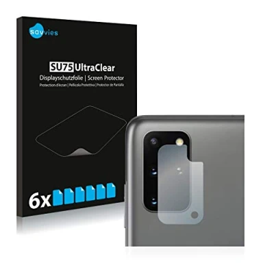 Abbildung von Savvies 6 Stück Schutzfolie für Samsung Galaxy S20 Plus / 5G (Kamera) Displayschutz Folie Ultra Transparent