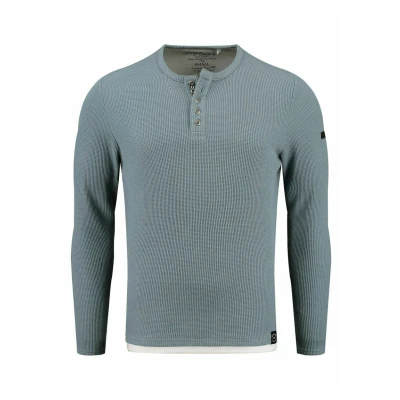 Abbildung von Key Largo Sandro Button Strickpullover bleu, Herren, Größe: XL, Bleu