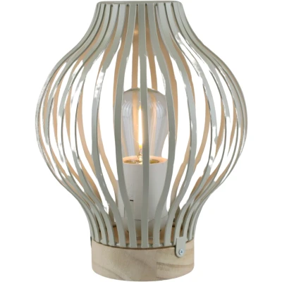 Abbildung von AM Design LED Dekolicht &quot;LED Laterne natur, bauchig, mit Timer&quot;, 1 flammig, Batteriebetrieb