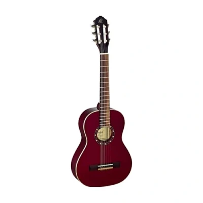 Abbildung von Ortega Guitars rote Konzertgitarre 1/2 Größe Family Series inklusive Gigbag Mahagoni / Fichtendecke (R121 1/2WR)