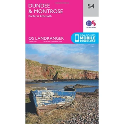 Abbildung von Dundee &amp; Montrose, Forfar Arbroath (OS Landranger Map, Band 54)
