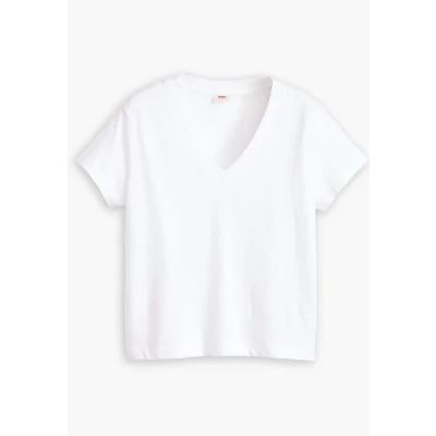 Abbildung von Levi&#039;s BOXY TEE Tshirt basic, Damen, Größe: Small, White + slub