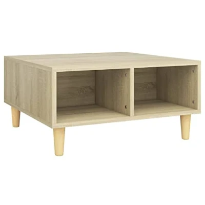 Abbildung von vidaXL Couchtisch Ausziehbar Beistelltisch Wohnzimmertisch Kaffeetisch Sofatisch Teetisch Tisch Wohnzimmer Sonoma Eiche 60x60x38cm Holzwerkstoff