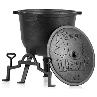 Abbildung von BBQ Toro Grilltopf Zauberkessel &quot;Wizard&quot;, 10 Liter Gusseisen Kochtopf,