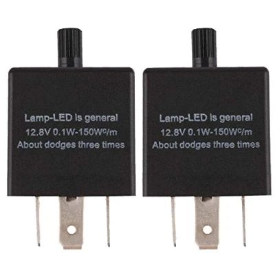 Abbildung von DollaTek 2Pcs Led blinkrelais 3 Pin CF13 JL 02 EP34 Auto einstellbare
