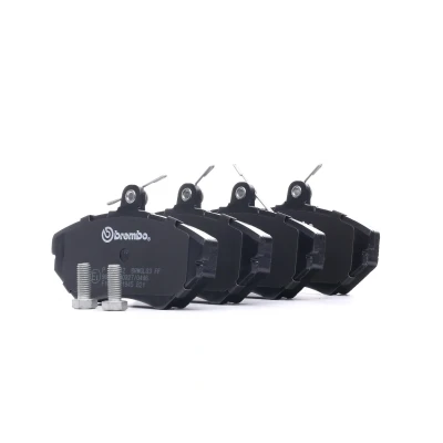 Abbildung von BREMBO P 85 042 Bremsbelagsatz exkl. Verschleißwarnkontakt mit Bremssattelschrauben ohne Zubehör AUDI: A4 B5 Limousine, Avant