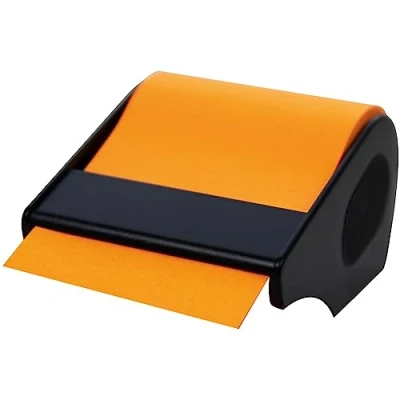 Abbildung von RNKVERLAG CT1909 Haftnotiz Rolle im Abroller, 60 mm x 10 m, nachfüllbar, brillantorange, 1 Stück