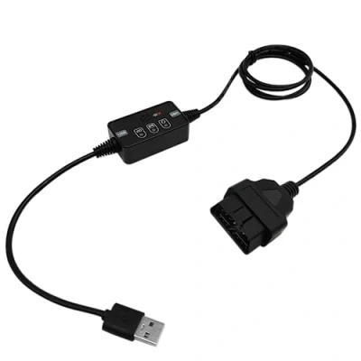 Abbildung von ZKTOOL Stromversorgung über USB Auto ECU Emergency Stromversorgungskabel, Automotive Memory Saver Connector mit Summer Alarm, OBD II Stecker, Zigarettenanzünderbuchse, Batteriewechselwerkzeug