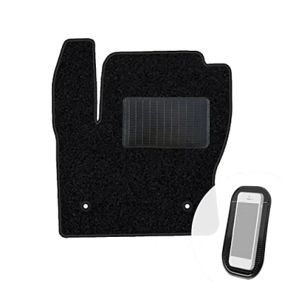 Abbildung von moto MOLTICO Fahrer Fußmatte Auto Velours Fahrerseite Autoteppiche Schwarz Fahrermatte 1 teilig passend für Ford Kuga II 2012 2019
