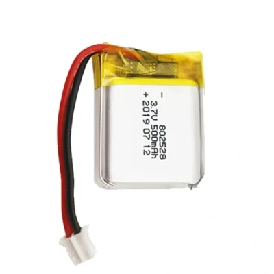 Abbildung von Lithium Polymer Akku 3.7V 500mAh 802528 Wiederaufladbarer Lipo Ion mit PH2.0 2P Stecker für RC Drohne Flugzeug Zubehörteil