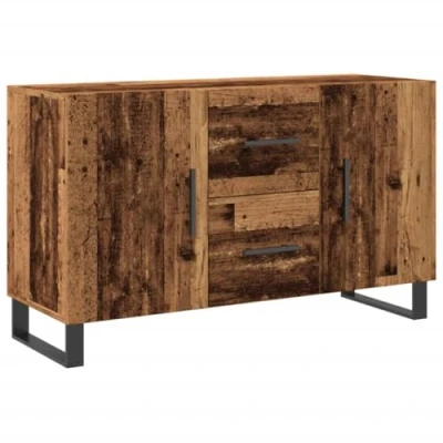 Abbildung von vidaXL Sideboard, Kommode mit Stauraum, Anrichte Schrank für Wohnzimmer, Beistellschrank Mehrzweckschrank, Altholz Optik Holzwerkstoff