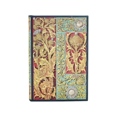 Abbildung von Paperblanks 12 Monatskalender 2025 Wilde Distel Mini Tagesüberblick Elastikband Verschluss