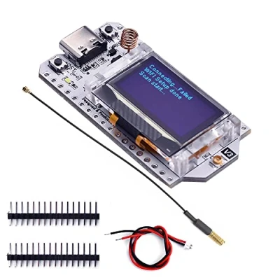 Abbildung von DollaTek ESP32 S3FN8 Lora V3 Entwicklungsboard 433 510MHz SX1262 0.96 Zoll OLED Display und Antenne Bluetooth + WiFi Kit für Arduino IOT Smart Home for Meshtastic