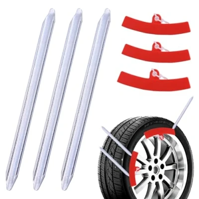 Abbildung von Yxmohala 3 Stück Reifenheber Montierhebel Reifen, 30cm Montiereisen, Reifenmontierhebel mit Felgenschützern, Tragbar Reifenmontage Werkzeug für Motorrad, Fahrrad, Auto, Scooter