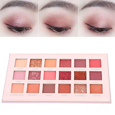 Abbildung von Matte Lidschatten, 18 Farben Lidschatten Kosmetik Puder Beauty Makeup Tool