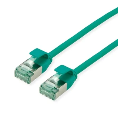 Abbildung von ROLINE RM U/FTP DataCenter Patchkabel Kat.6A (Class EA), Slim, grün, 2 m