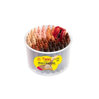 Abbildung von Jovi Jumbo Wax Crayons Body Colours 60 pcs + Sharpener