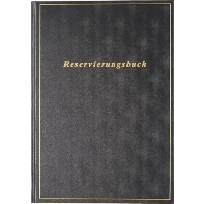 Abbildung von Rido Buchkalender Reservierung A4 1 Tag/Seite Balacron schwarz 2026