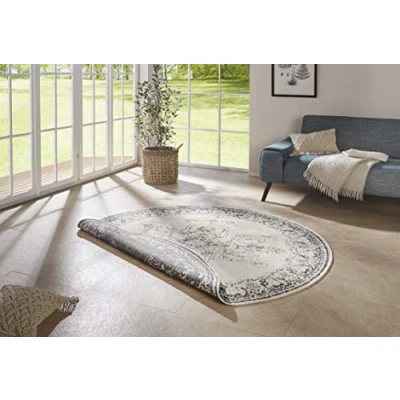 Abbildung von NORTHRUGS Teppich &quot;Borbon&quot;, rund, In &amp; Outdoor, Wetterfest, Balkon, Garten, Wohnzimmer, Wasserfest