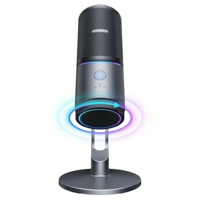 Abbildung von UGREEN mikrofon PC, Gaming für USB mikrofon, Streaming mit RGB Licht, Stummschalttaste, 24bit/96kHz, Kondensatormikrofon Streaming, Gaming, Podcasting, Aufnahme, Laptop, PS5