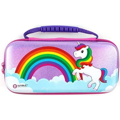 Abbildung von Numskull Nintendo Switch Einhorn Stifte Mäppchen Tasche Rosa Box Fits 10 Games an Accessories (Nintendo Switch), NS2203
