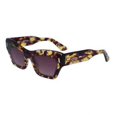 Abbildung von Calvin Klein Sonnenbrille, Damen, Größe: 54, Purple havana