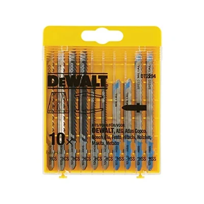Abbildung von Dewalt y Stichsägeblätter 10 Stück für Holz und Metall 2xDT2177, DT2165, DT2050, DT2163, DT2160 DT2294