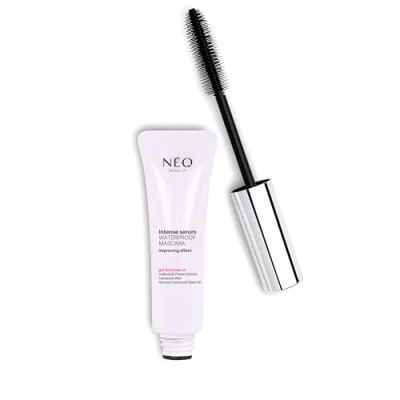 Abbildung von NEO Make up WATERPROOF Mascara 9 ml Schwarz Pflegemascara Wimpern Wasserfest Wimperntusche Lashes Beauty Makeup Kosmetik Eyelashes Augen Wimpernpflege