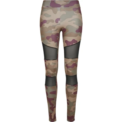 Abbildung von Urban Classics Leggings Hosen, Damen, Größe: Small, Redwood camo