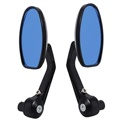 Abbildung von 1 Paar Motorrad Rückspiegel, Seitenspiegel hinten Universal für Lenker 7/8&quot; 22mm Aluminium