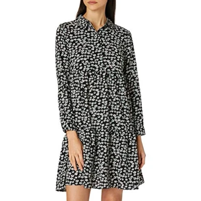 Abbildung von JDY Piper Blusenkleid, Damen, Größe: 36, Black/white