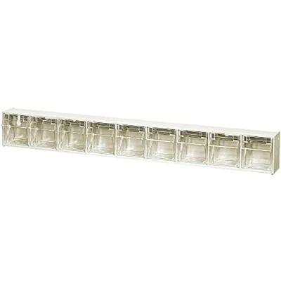 Abbildung von Allit Schubladenschrank 464451 VarioPlus ProFlip (B x H T) 600 240 200 mm, weiß, transparent, 1 Stück