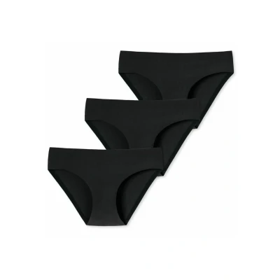 Abbildung von Schiesser Invisible 3 PACK Slip, Damen, Größe: 38, Schwarz