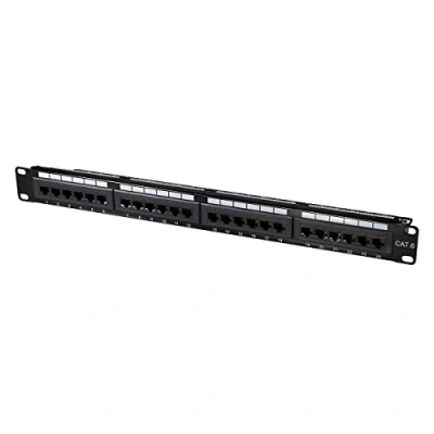 Abbildung von LogiLink Professional PrimeLine Cat.6 (250 MHz) Patchpanel Verteilerfeld, 19&quot;, UTP (ungeschirmt) 24 Port (RJ45)