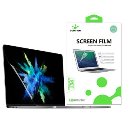 Abbildung von LENTION Clear Screen Protector kompatibel mit MacBook Pro (13 Zoll, 2016 2021 2022), Modell A1706 / A1708 A1989 A2159, HD Schutzfolie hydrophober oleophober Beschichtung