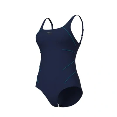 Abbildung von Arena Damen Jewel Low Cup R One Piece Swimsuit, Navy Green Blue, 38 EU