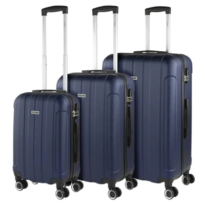 Abbildung von ITACA Gepäck Sets, Reisekoffer, Reisekoffer Set, Kofferset, Hartschalenkoffer, Trolley Luggage Große Auswahl an Koffer &amp; Trolleys für jede Reise! 771116B, Marine Blau