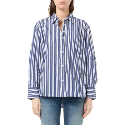 Abbildung von Tommy Hilfiger EASY FIT Shirt Hemdbluse marine, Damen, Größe: 44, Marine