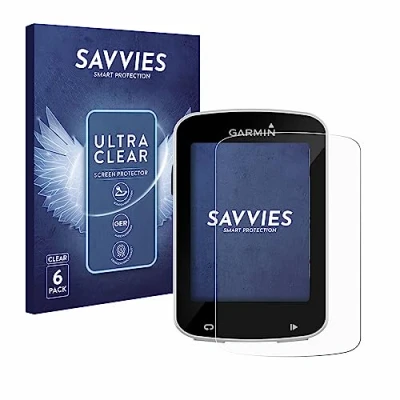 Abbildung von Savvies 6 Stück Schutzfolie für Garmin Edge Explore 820 Displayschutz Folie Ultra Transparent