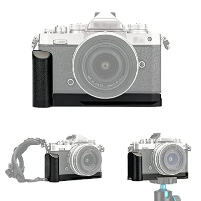 Abbildung von JJC Metall Handgriff für Nikon Z fc Kamera Arca Swiss Typ Schnellwechselplatte rutschfeste L Halterung verbesserten Griff ersetzt GR1