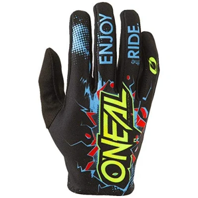 Abbildung von O&#039;NEAL Fahrrad &amp; Motocross Handschuhe Kinder MX MTB DH FR Downhill Freeride Langlebige, Flexible Materialien, belüftete Handoberseite Matrix Youth Glove Villain Schwarz Größe XS