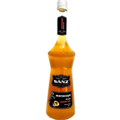 Abbildung von Maracuja Sirup/Passion Fruit SANZ, Cocktail Sirup mit 12% Maracujasaft, alkoholfrei. 0,7 l