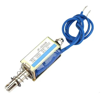 Abbildung von 12V DC Elektromagnet Automatisierungssteuerung 300mA Pull 5N Einziehbarer Bereich 10mm