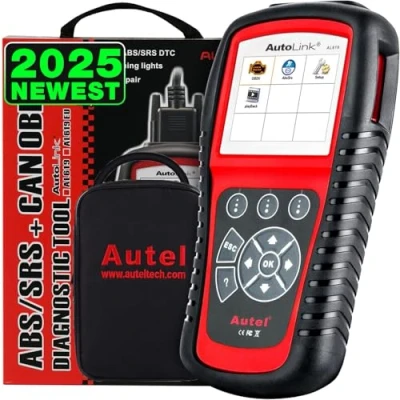 Abbildung von Autel AutoLink AL619 2023 Neuester OBD2 Scanner, ABS, SRS Airbag Scan Tool, Warnleuchten Ausschalten, Testbereit, Erweiterte Version. von MaxiScan MS309/ AL519/ ML519/ ML619