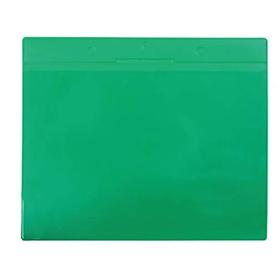Abbildung von Tarifold Pro Kennzeichnungshülle A4 quer grün magnetisch PVC VE=10 Stü